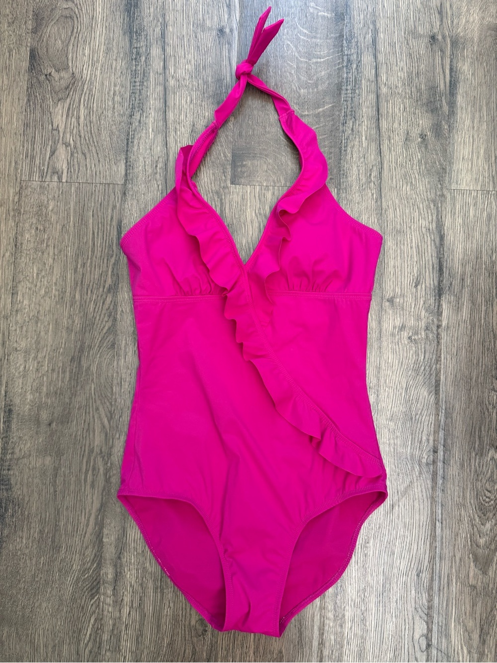 Love Your Assets by Sara Blakely Spanx Hot Pink One Piece Swimsuit Size Large